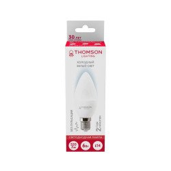 Лампа светодиодная Thomson E14 6W 6500K свеча матовая TH-B2307