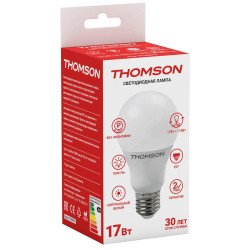 Лампа светодиодная Thomson E27 17W 4000K груша матовая TH-B2012