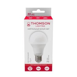 Лампа светодиодная Thomson E27 19W 4000K груша матовая TH-B2348