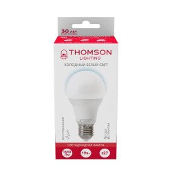 Лампа светодиодная Thomson E27 19W 6500K груша матовая TH-B2349