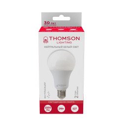 Лампа светодиодная Thomson E27 24W 4000K груша матовая TH-B2352