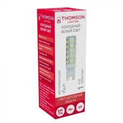Лампа светодиодная Thomson G9 7W 6500K прозрачная TH-B4244