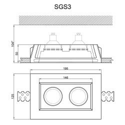 Встраиваемый светильник Artpole SGS3