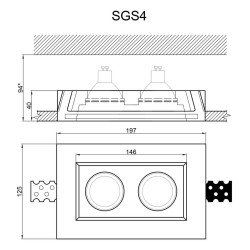 Встраиваемый светильник Artpole SGS4
