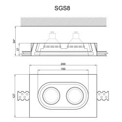 Встраиваемый светильник Artpole SGS8