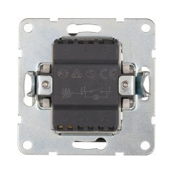 Выключатель LK Studio 1-кл., c индикатором (схема 1L) 16 A, 250 B (черный бархат) LK60 860208-1